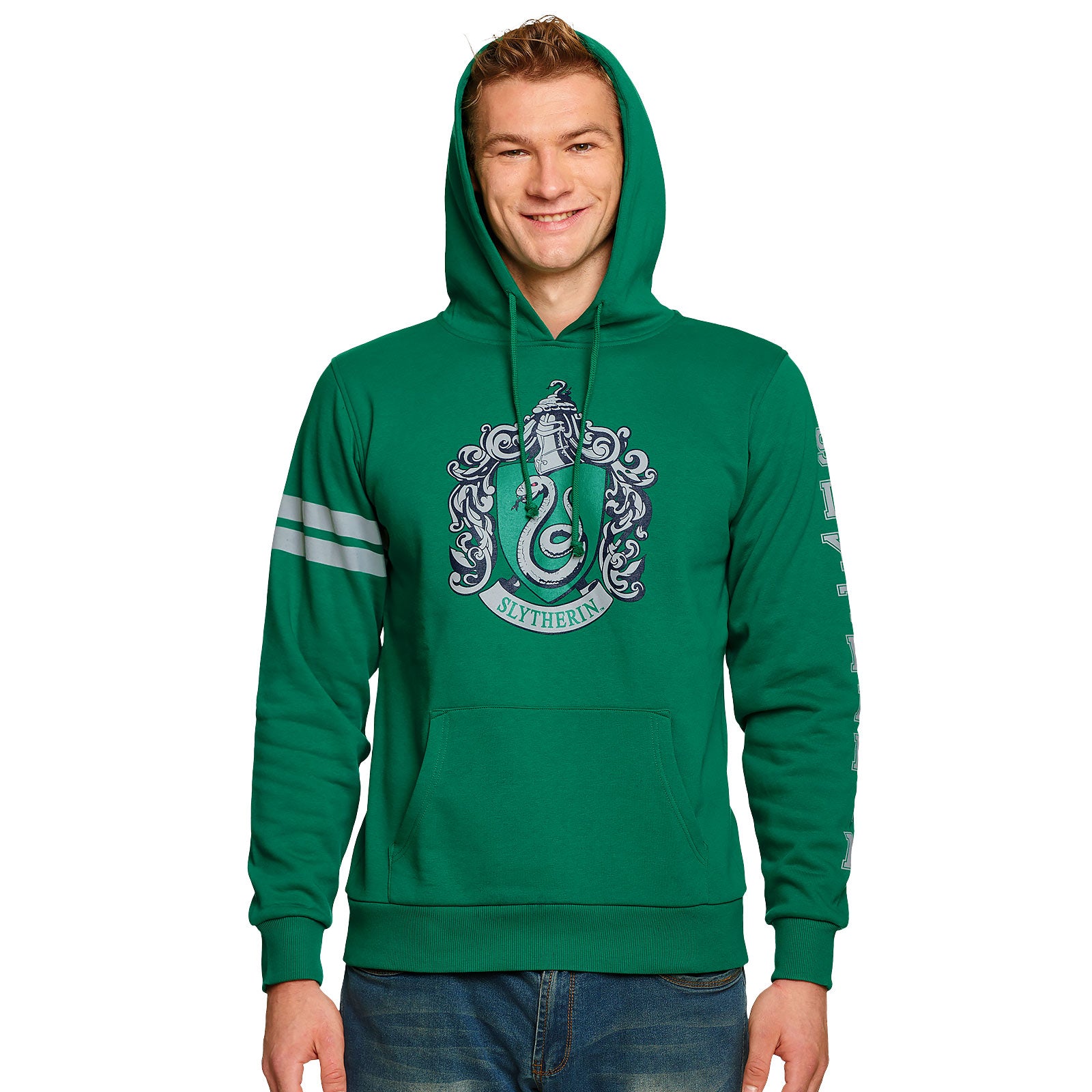 Image produit Harry Potter - Sweat à capuche avec blason de Serpentard