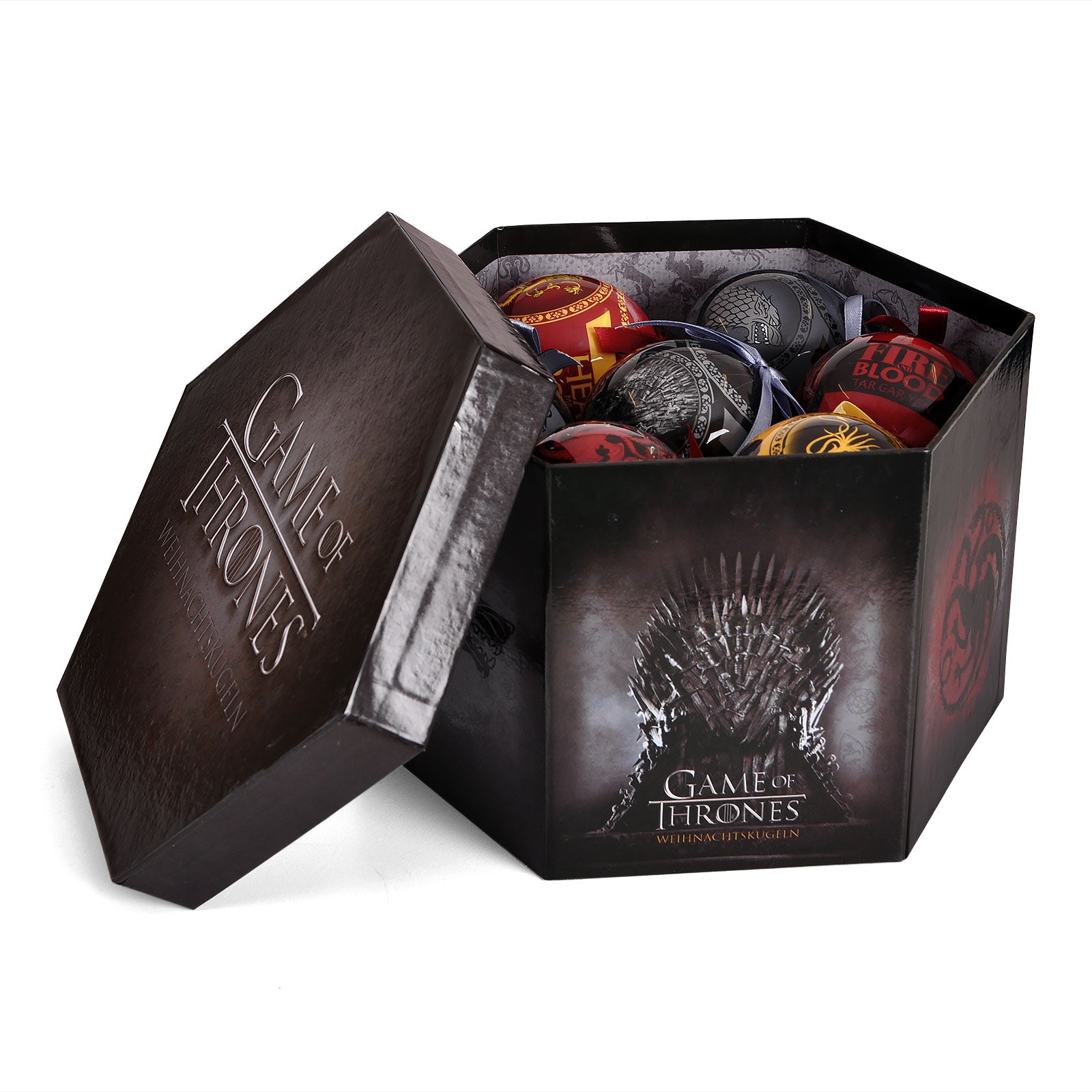 Produktbild Game of Thrones - Wappen Weihnachtsbaumkugeln 14tlg