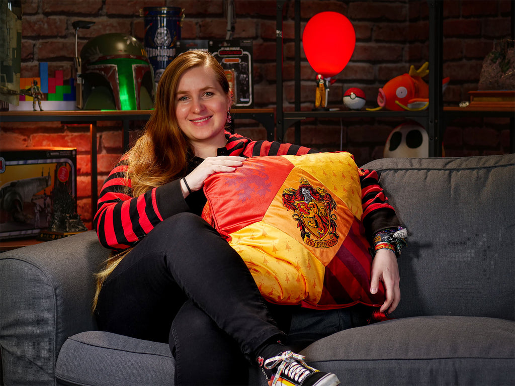 Image produit Harry Potter - Coussin Gryffondor de luxe avec glands
