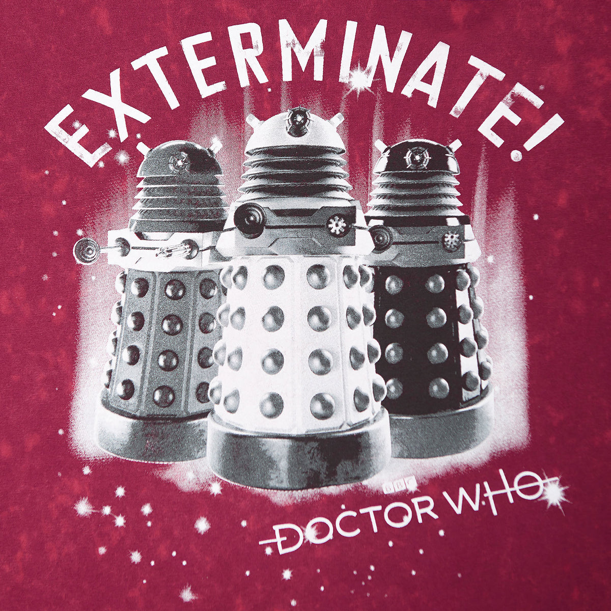 Productafbeelding Doctor Who - Daleks Exterminate Dames T-shirt Rood
