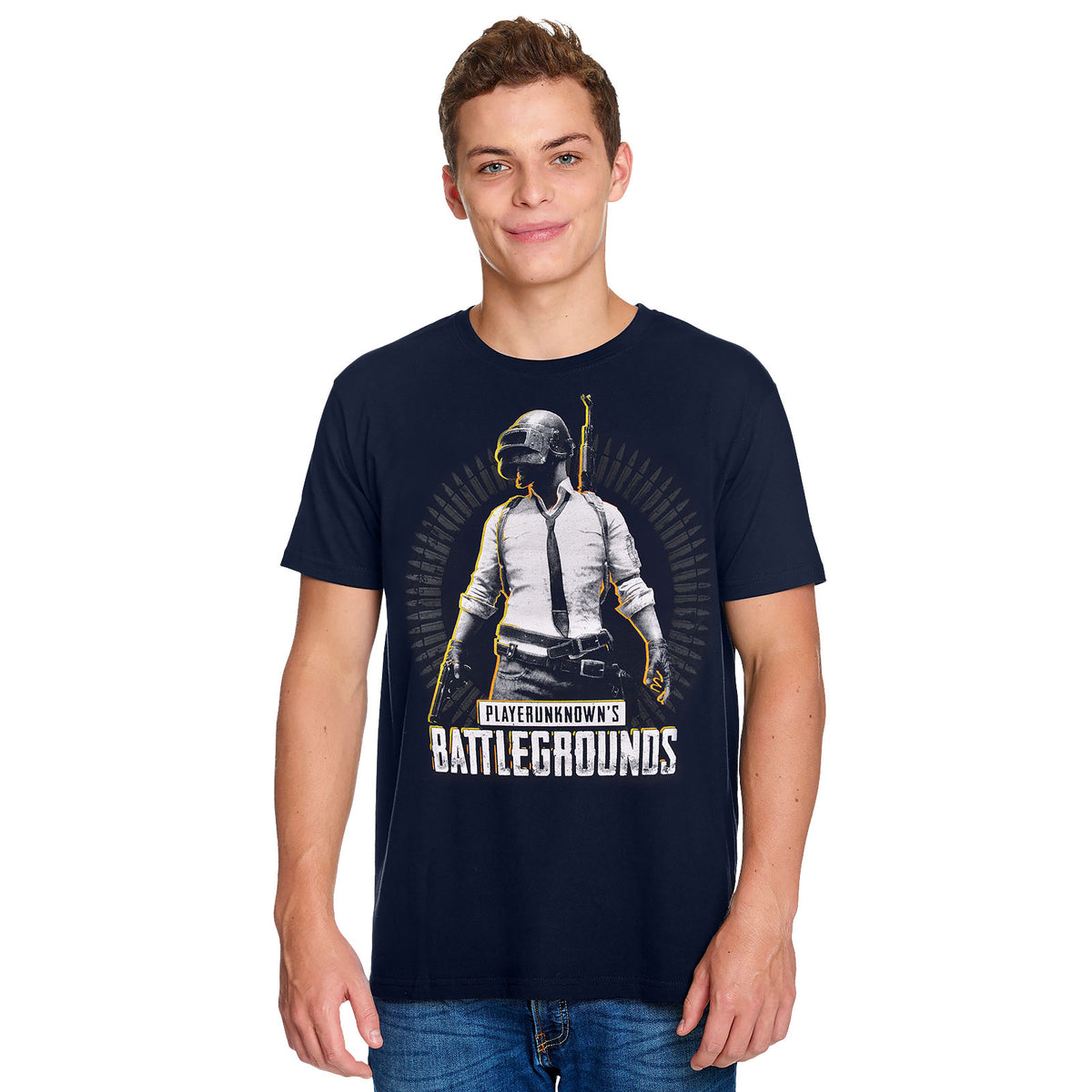 Image produit PUBG - T-shirt bleu niveau 3