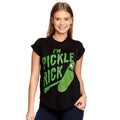 Produktbild Rick and Morty - Pickle Rick T-Shirt Damen Loose Fit schwarz