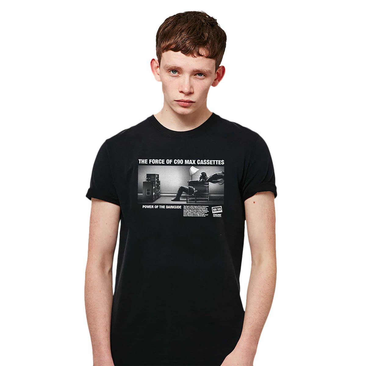 Image produit T-shirt Retro Force Vibes pour fans de Star Wars noir