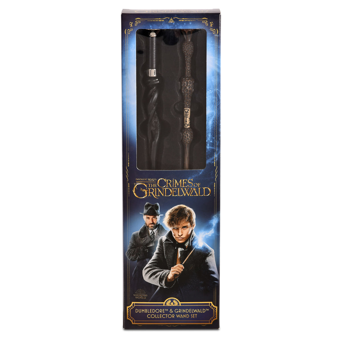 Image produit Collection de baguettes Dumbledore et Grindelwald en blister - Animaux fantastiques