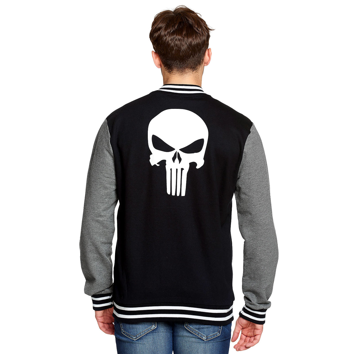Image produit Punisher - Veste de collège Skull noir-gris