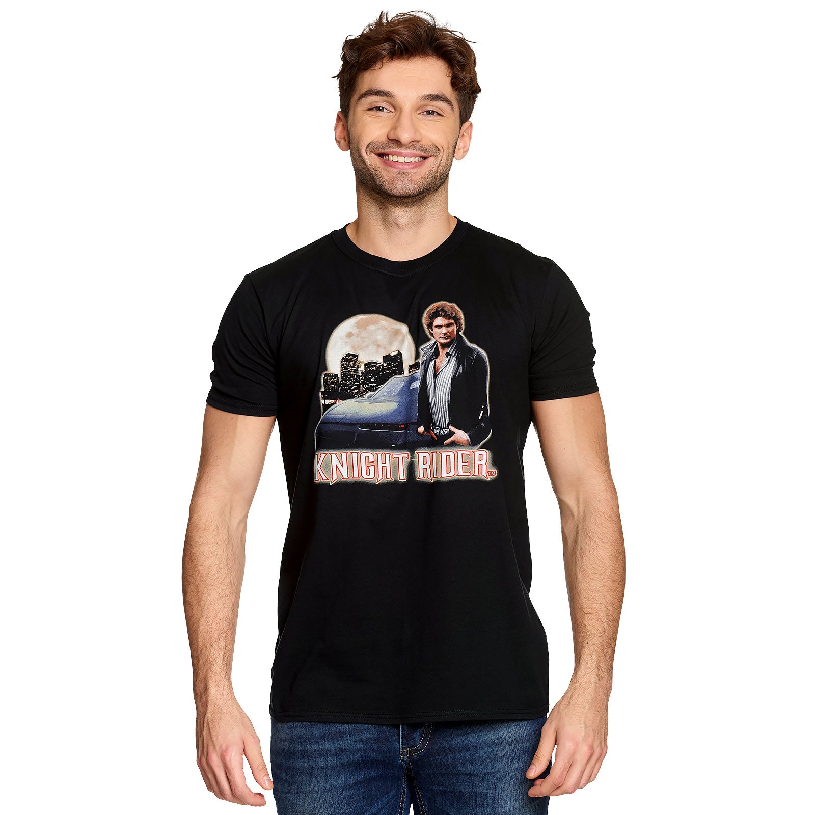 Image produit Knight Rider - T-shirt Michael & Car noir