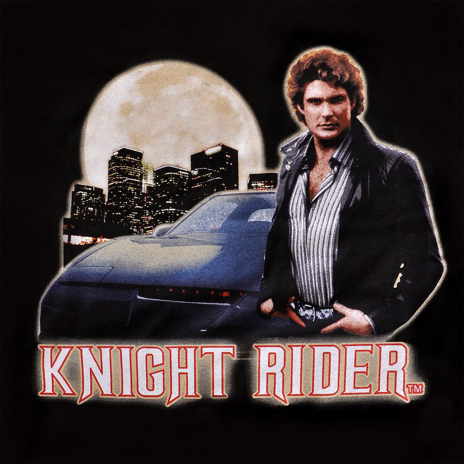 Image produit Knight Rider - T-shirt Michael & Car noir