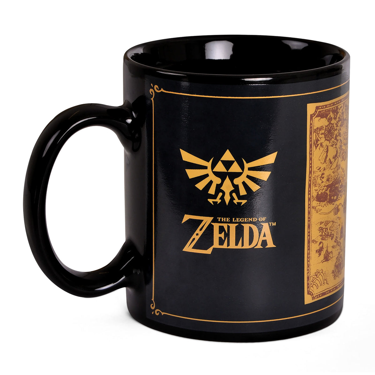Productafbeelding Zelda - Kaartsilhouet Thermisch Effect Mok