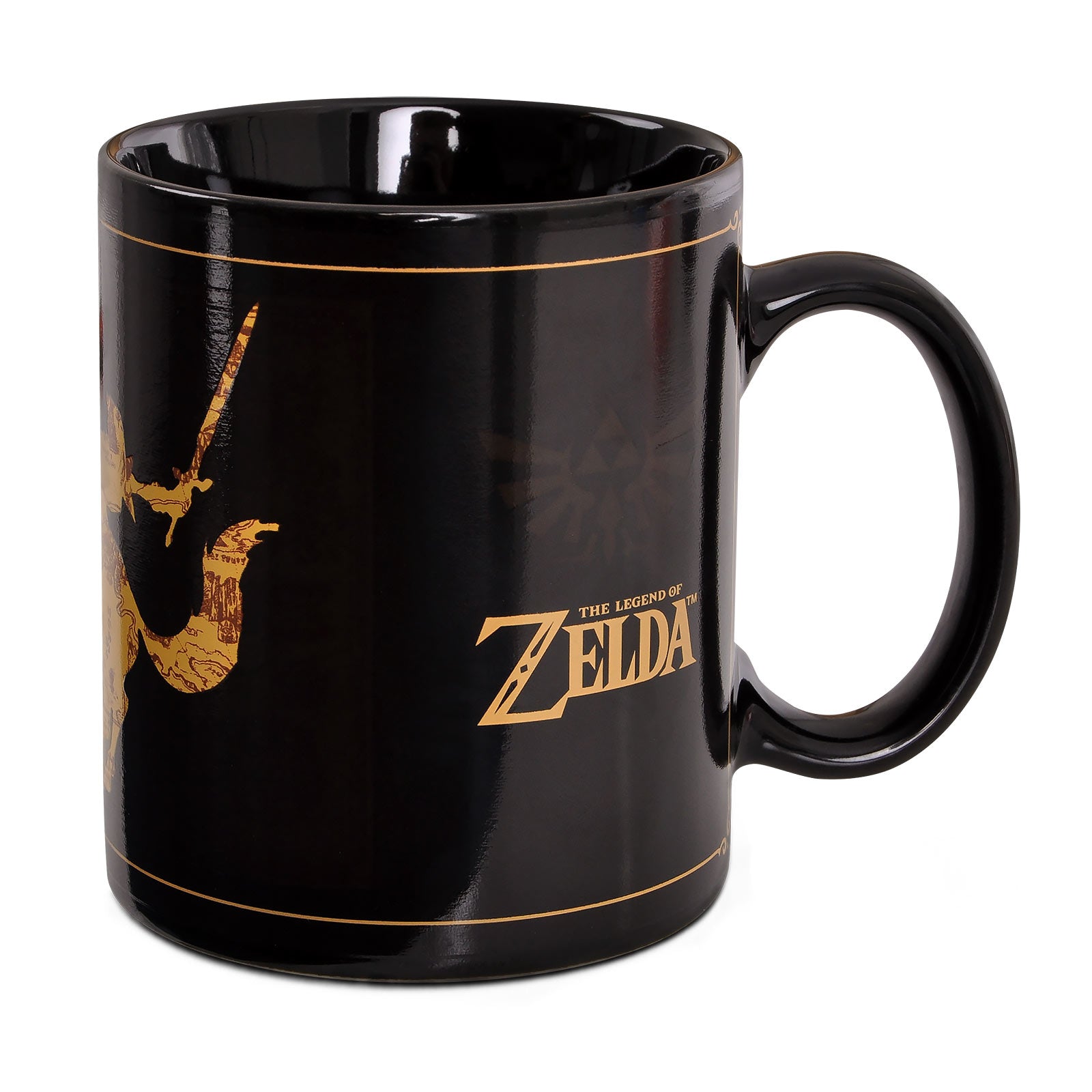 Productafbeelding Zelda - Kaartsilhouet Thermisch Effect Mok