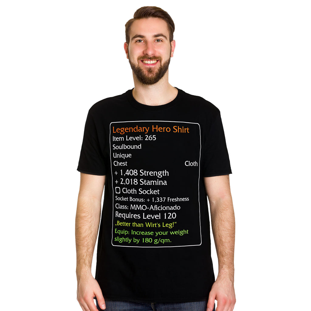 Produktbild Level-120-Item Legendary Hero T-Shirt schwarz
