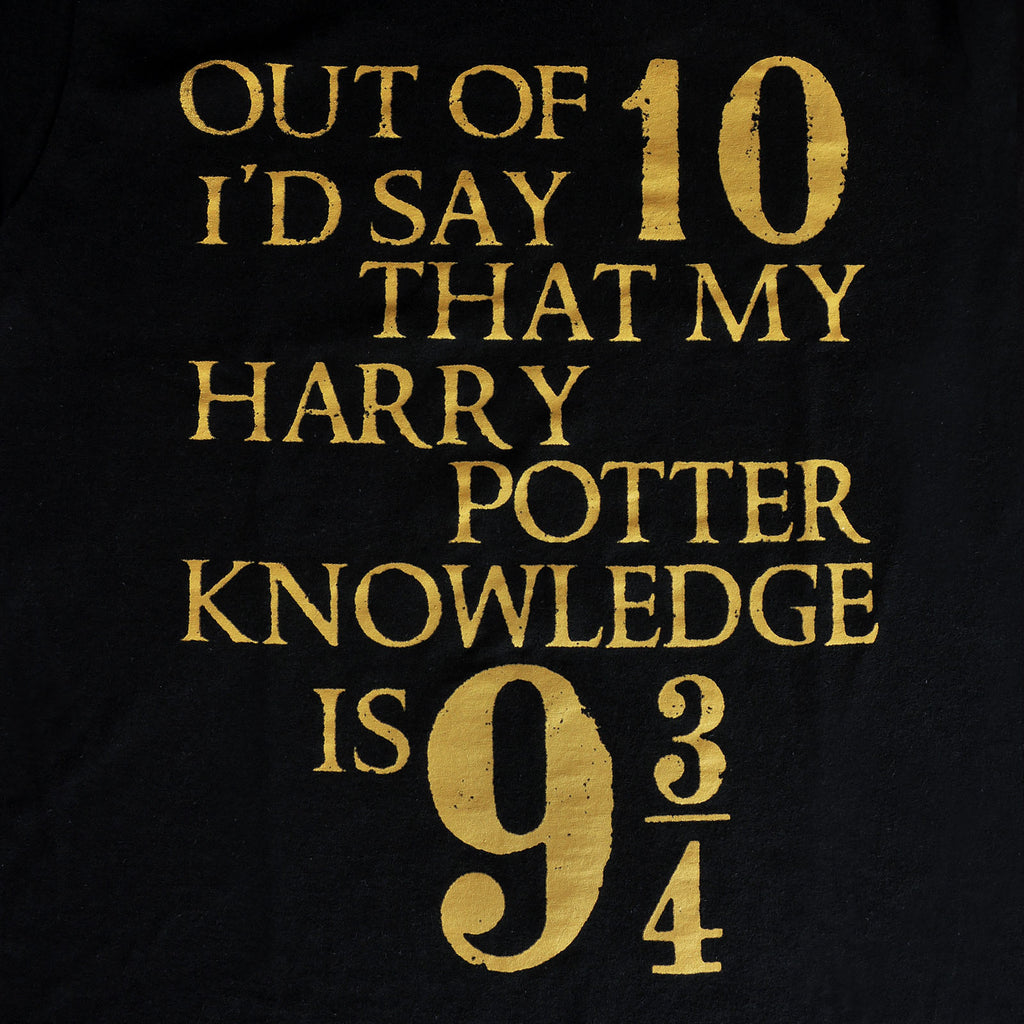 Image produit Harry Potter - Connaissance 9 3/4 sur 10 T-Shirt noir