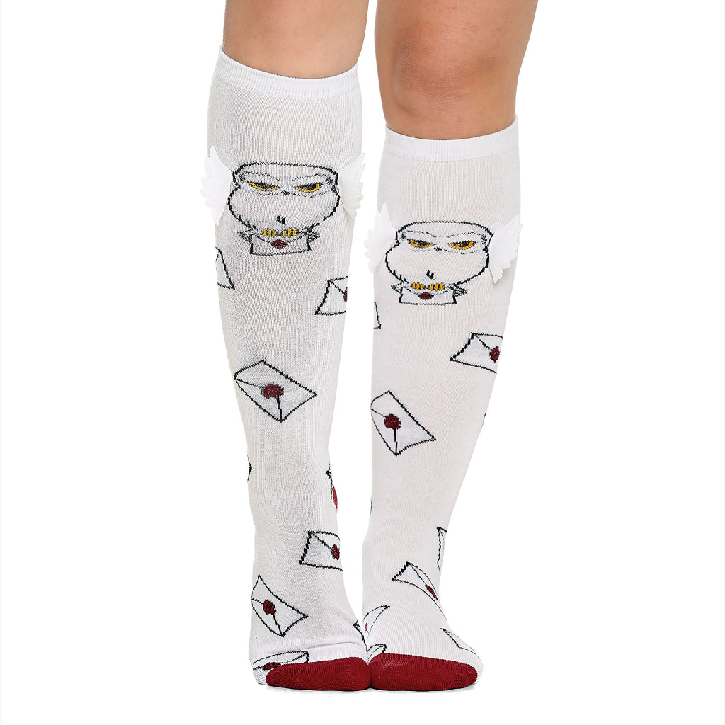 Image produit Harry Potter - Chaussettes Hautes Hedwig Blanches