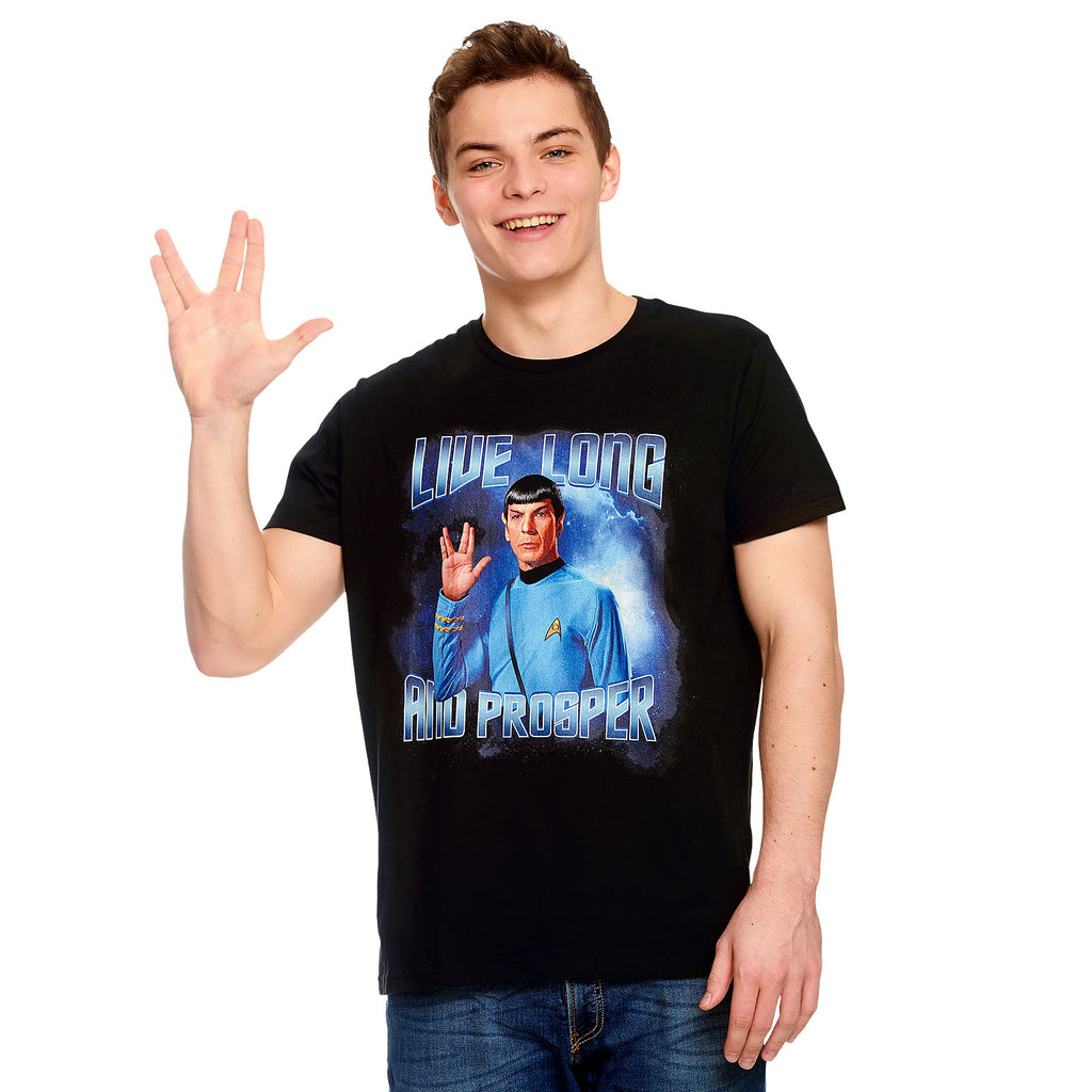 Image produit Star Trek - Spock Live Long and Prosper T-Shirt noir