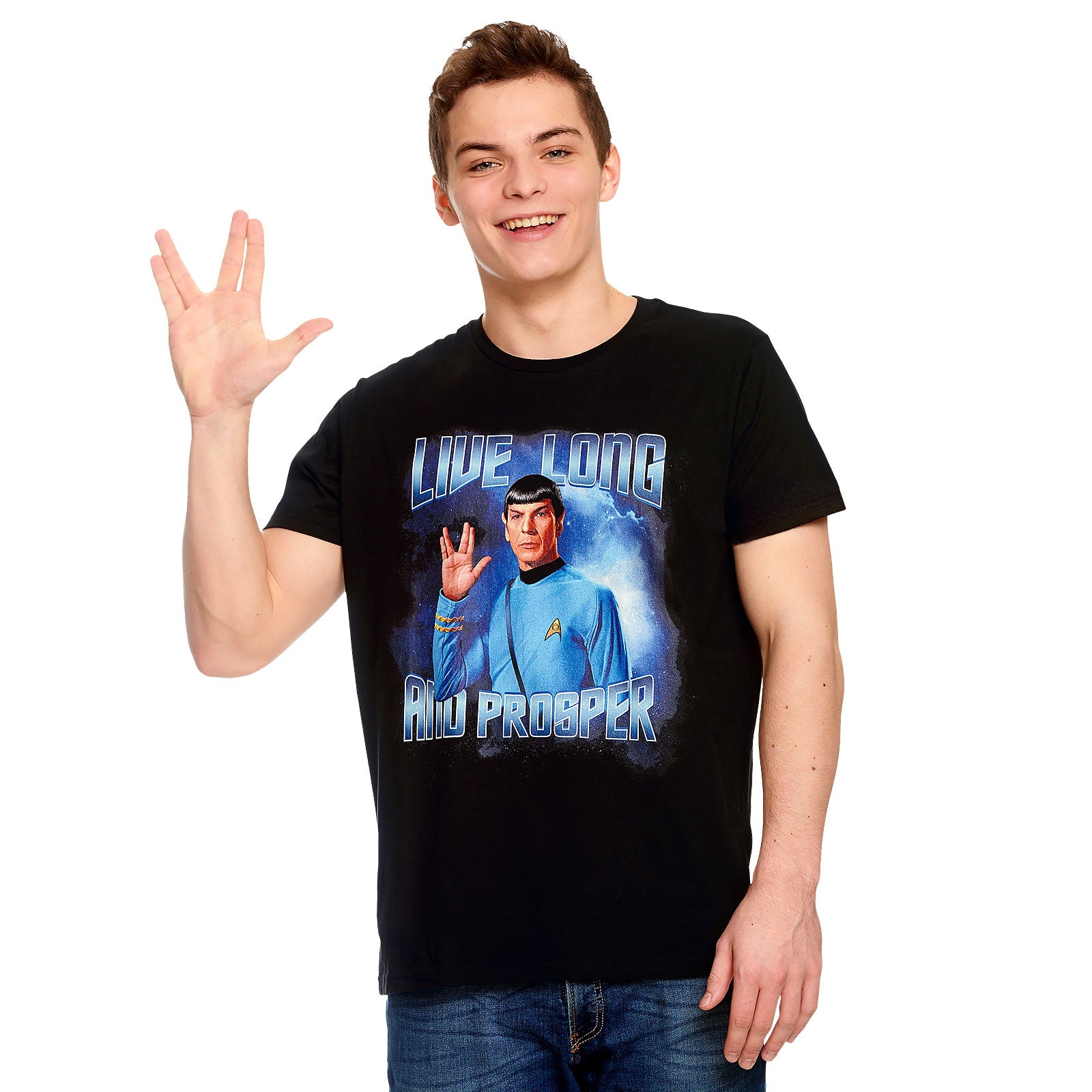 Image produit Star Trek - Spock Live Long and Prosper T-Shirt noir