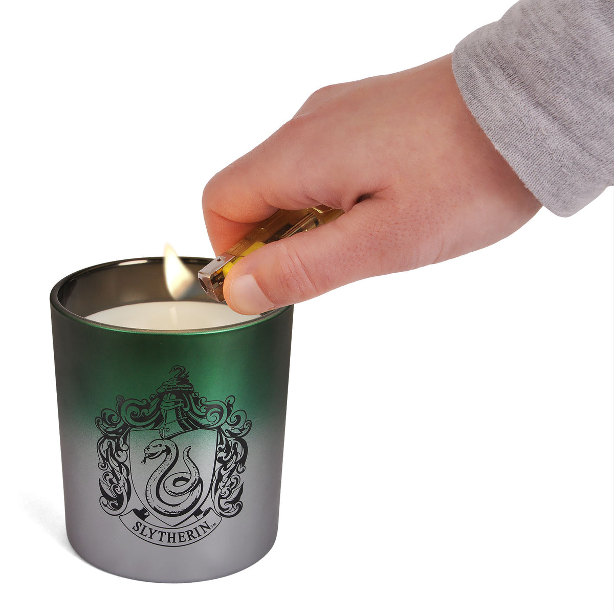 Produktbild Harry Potter - Slytherin Wappen Kerze im Glas