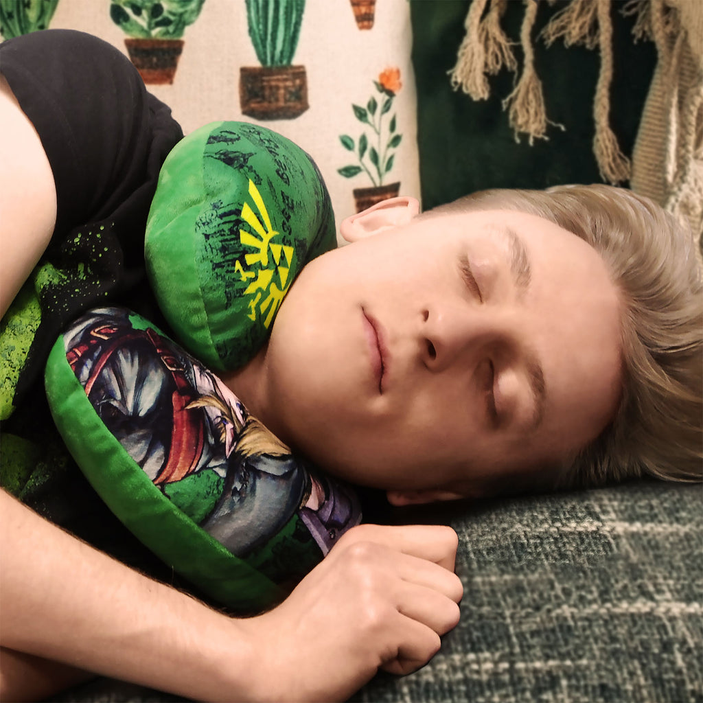 Image produit Zelda - Coussin de cou Link vert