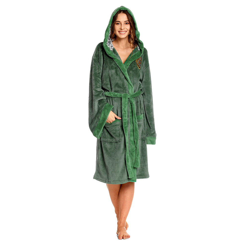 Produktbild Harry Potter - Slytherin Wappen Bademantel grün