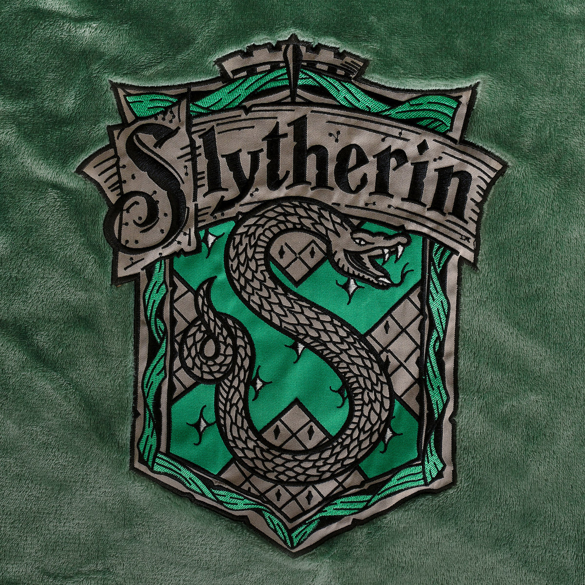 Produktbild Harry Potter - Slytherin Wappen Bademantel grün