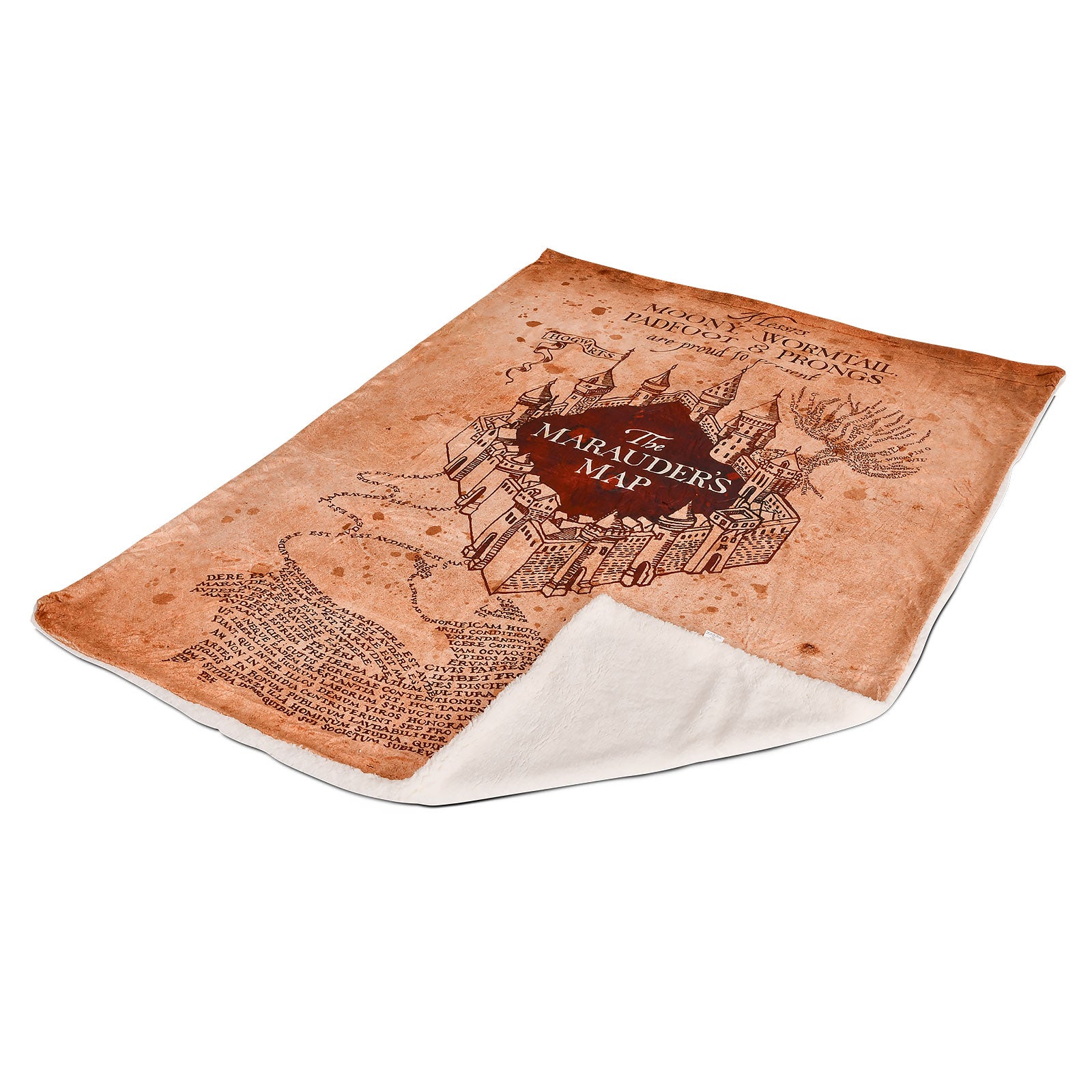 Image produit Harry Potter - Carte du Maraudeur Couverture Moelleuse avec Fourrure Teddy