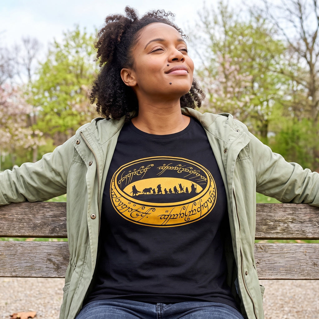 Productafbeelding Heer der Ringen - Gezellen van de Ring T-Shirt zwart