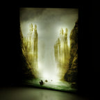 Productafbeelding Heer der Ringen - Argonath muurschildering met licht