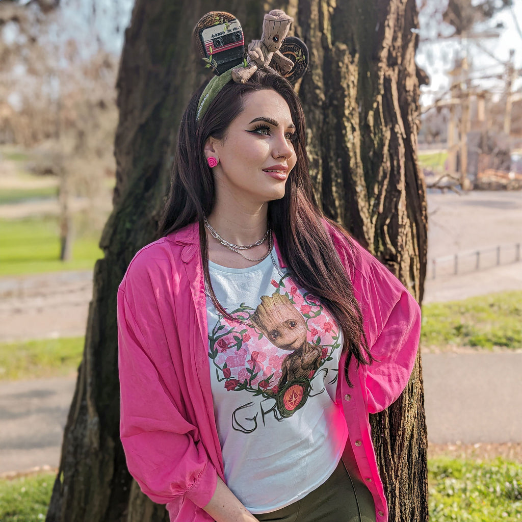 Image produit Les Gardiens de la Galaxie - T-shirt pour femmes Baby Groot Heart blanc