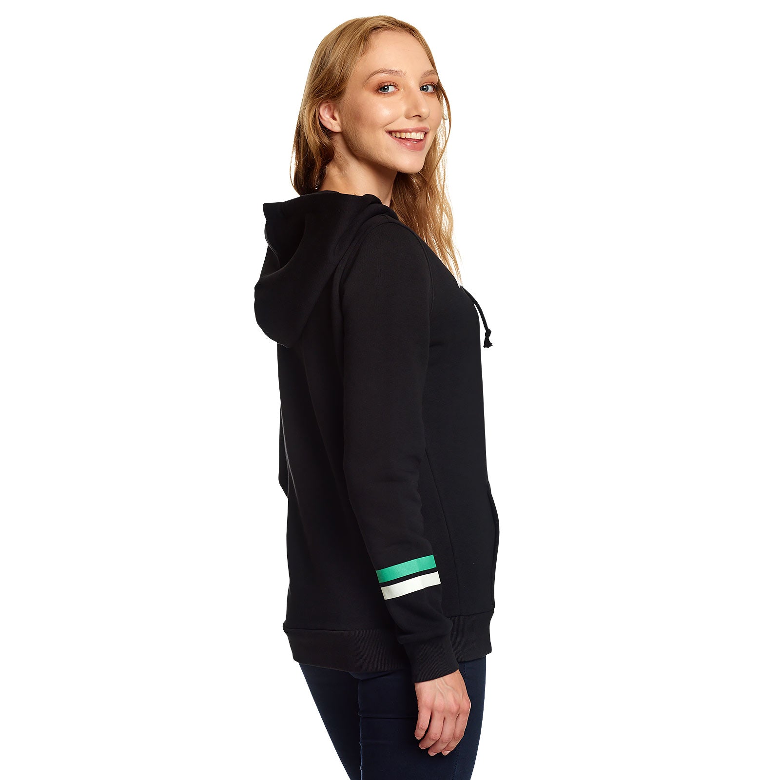 Image produit Harry Potter - Sweat à capuche Slytherin Hogwarts Alumni pour femmes en noir