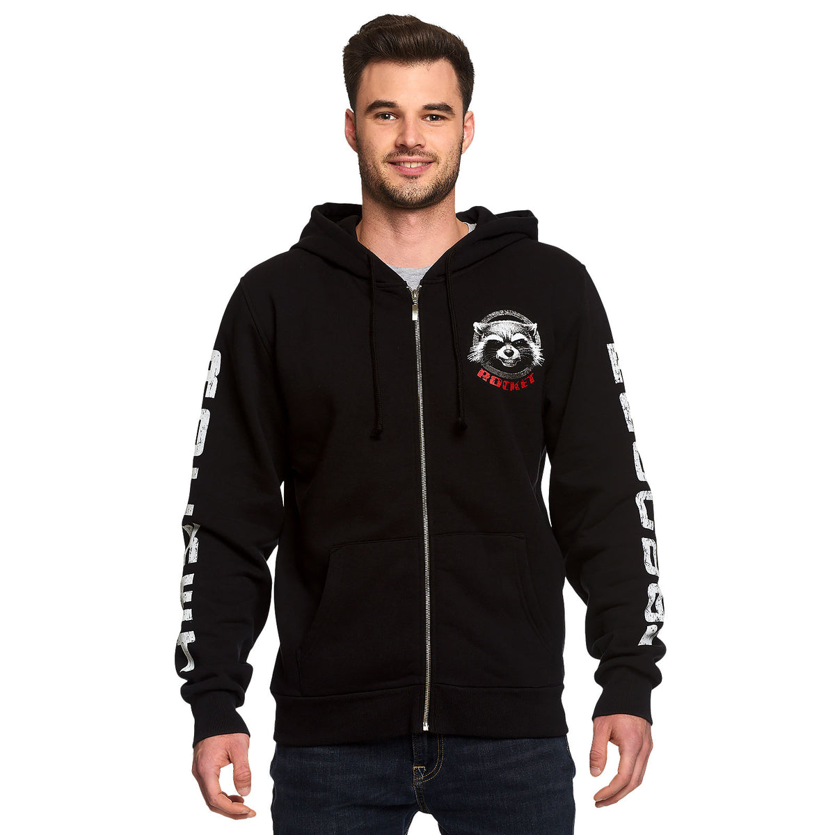 Image produit Les Gardiens de la Galaxie - Sweat à capuche Rocket Raccoon noir