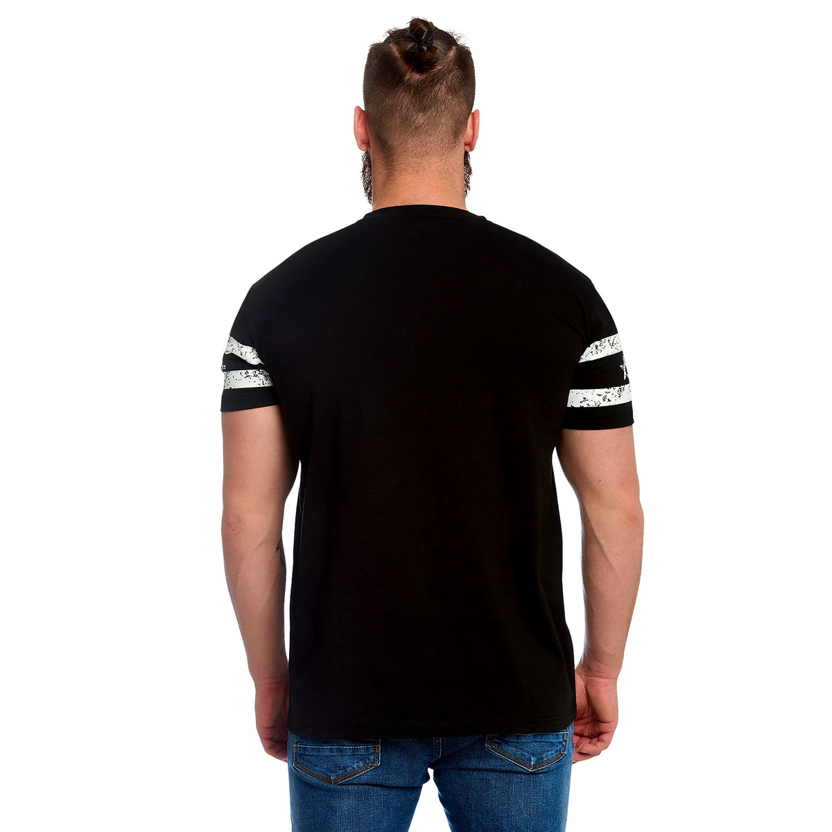 Productafbeelding Punisher - Skull Logo T-Shirt met mouwprint zwart