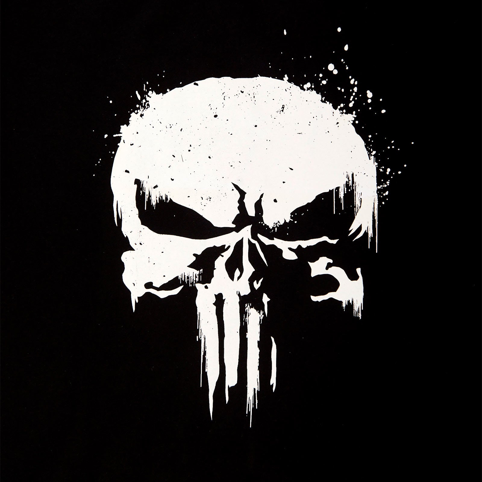 Productafbeelding Punisher - Skull Logo T-Shirt met mouwprint zwart