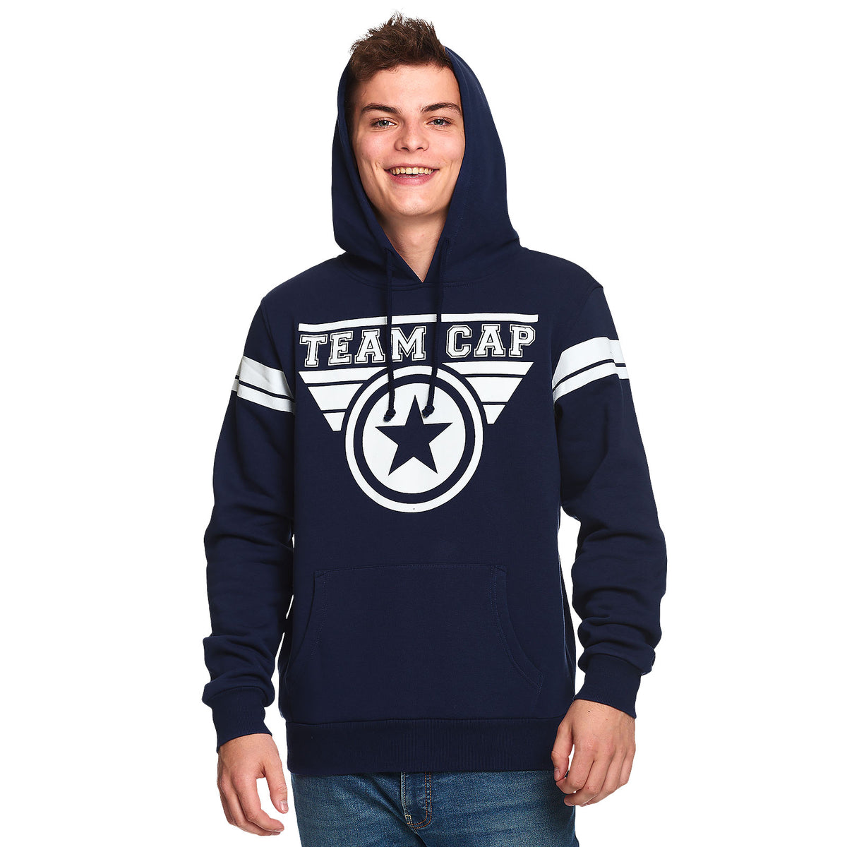 Productafbeelding Captain America - Team Cap Hoodie Blauw