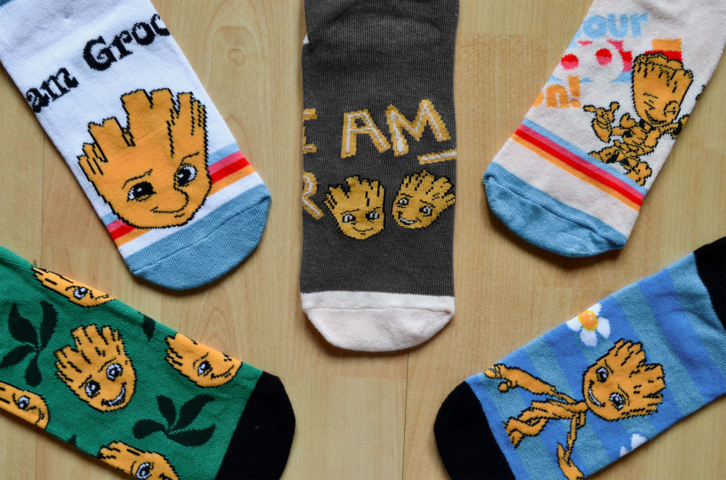 Image produit Gardiens de la Galaxie - Ensemble de 5 chaussettes Baby Groot