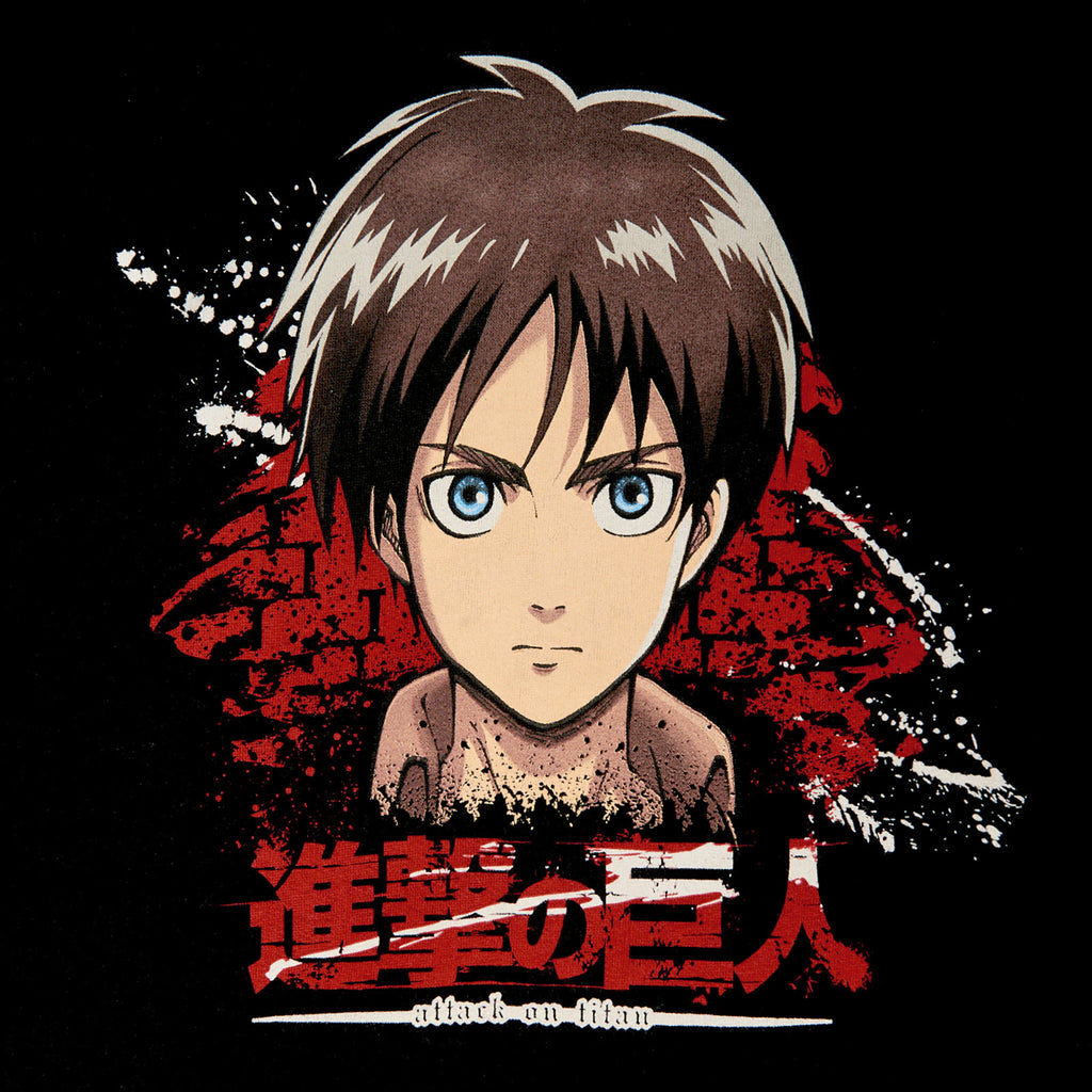 Image produit Attack on Titan - Sweat à capuche noir Eren Jaeger