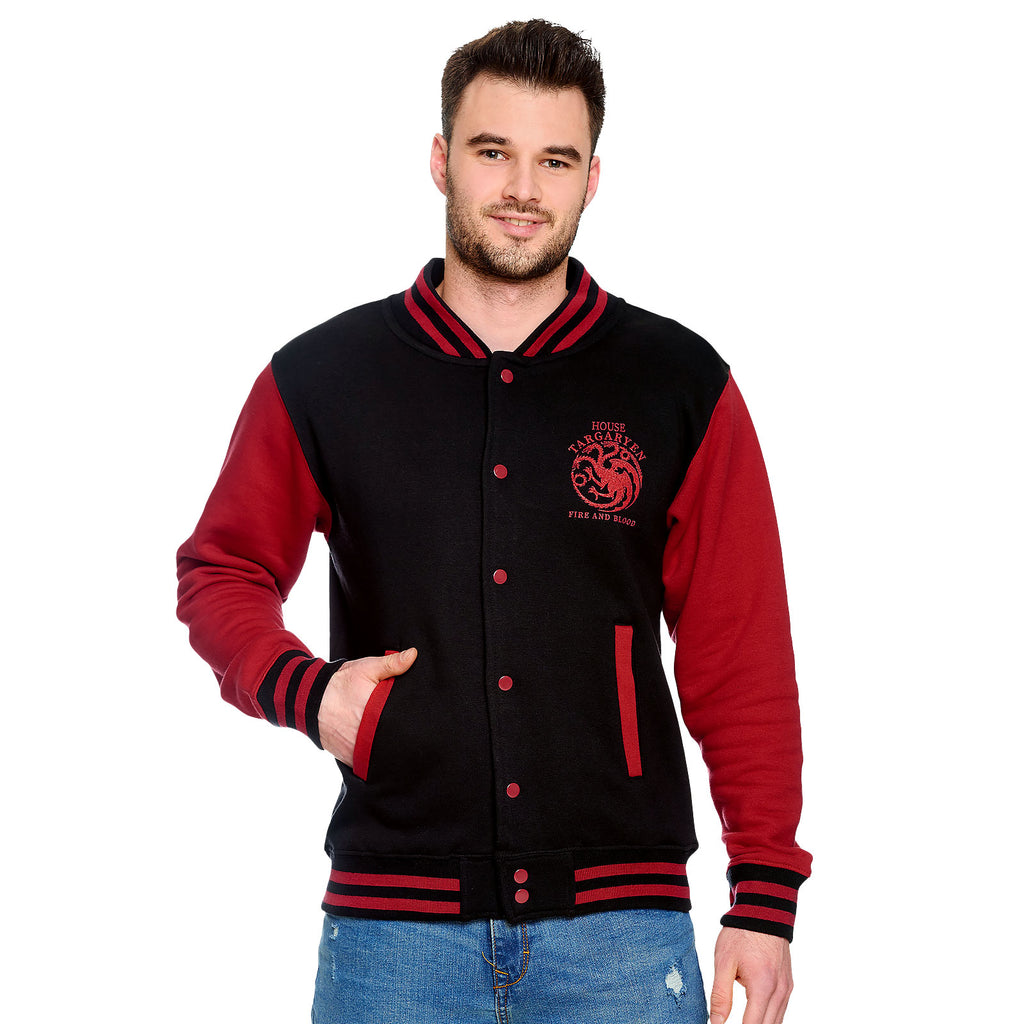 Productafbeelding Game of Thrones - Huis Targaryen Collegejasje zwart-rood