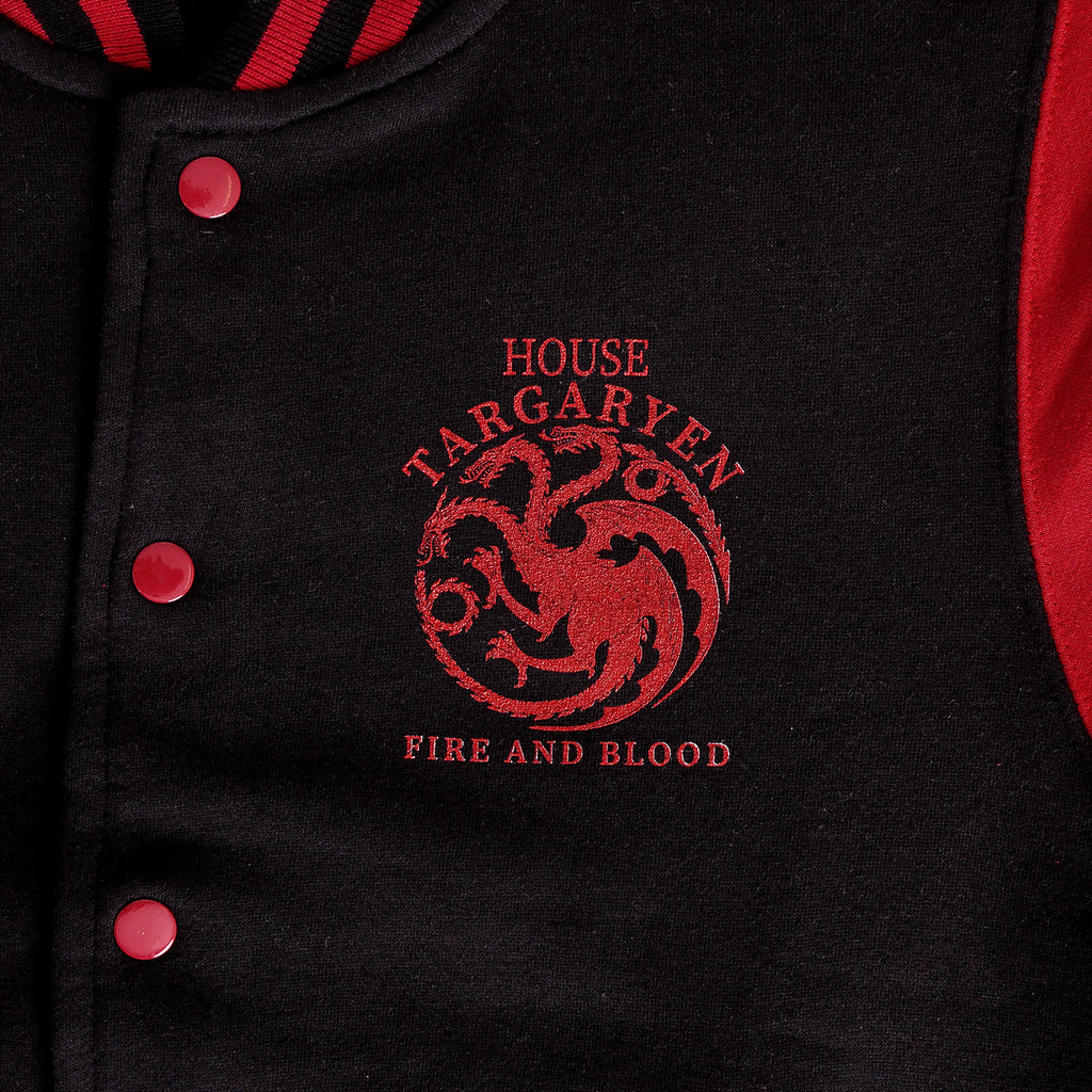 Productafbeelding Game of Thrones - Huis Targaryen Collegejasje zwart-rood