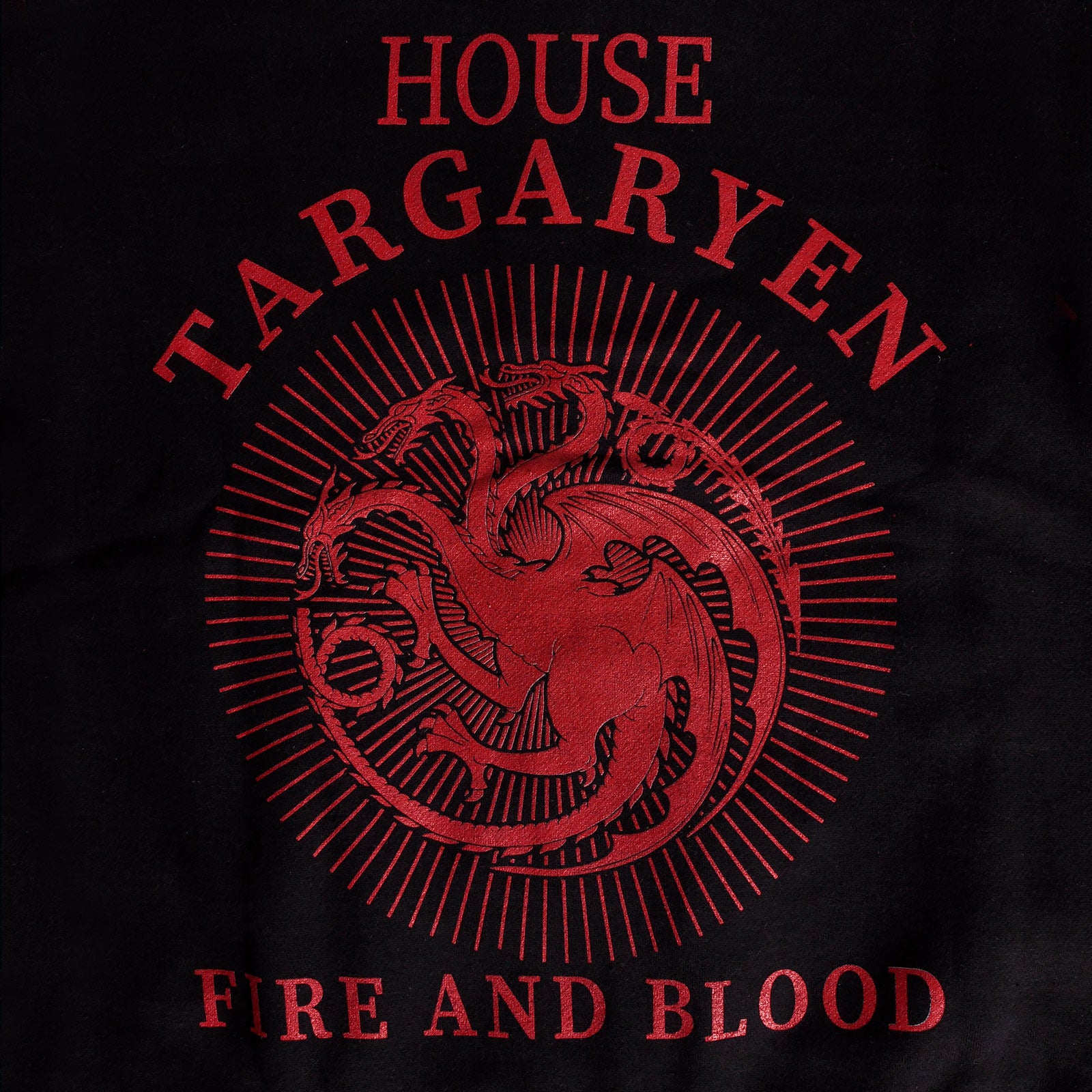 Productafbeelding Game of Thrones - Huis Targaryen Collegejasje zwart-rood