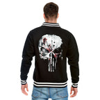 Image produit Punisher - Blood Skull Veste de collège noir-blanc