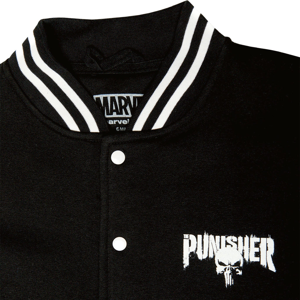 Image produit Punisher - Blood Skull Veste de collège noir-blanc