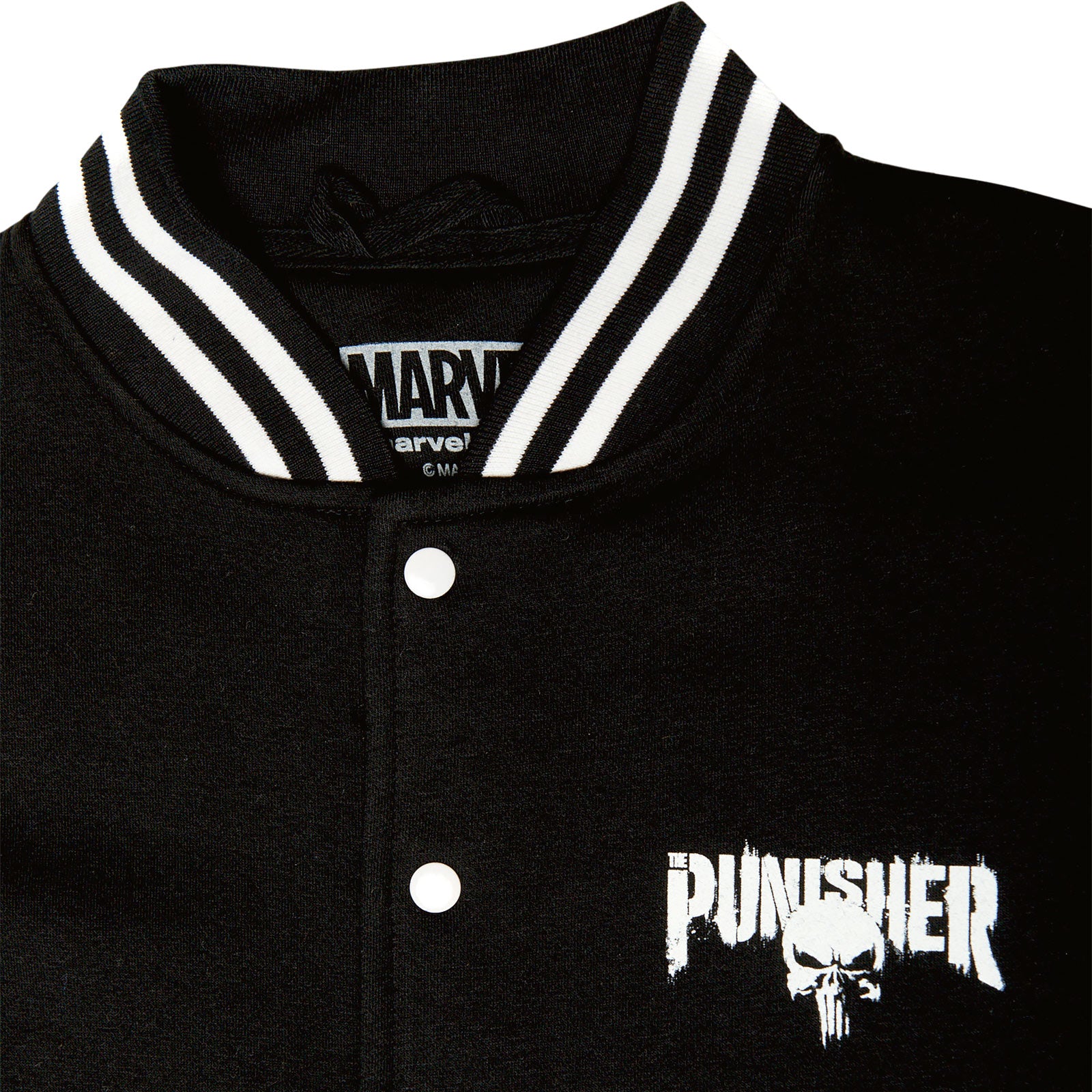 Image produit Punisher - Blood Skull Veste de collège noir-blanc