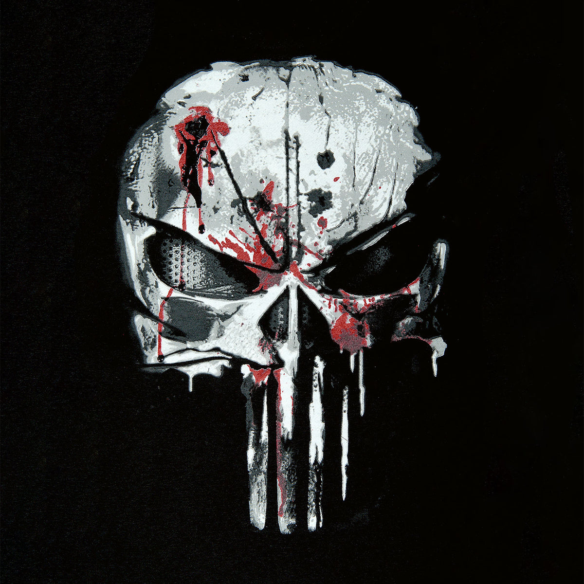 Image produit Punisher - Blood Skull Veste de collège noir-blanc