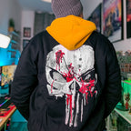 Image produit Punisher - Blood Skull Veste de collège noir-blanc