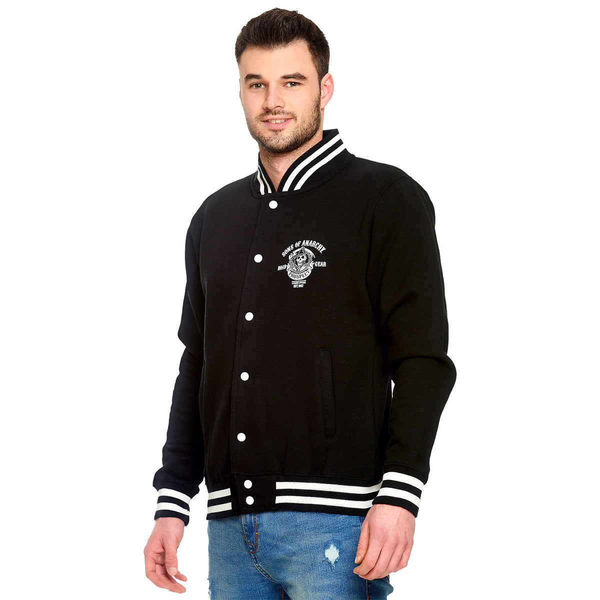 Image produit Sons of Anarchy - Veste de collège Reaper & Prospect noir-blanc