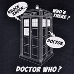 Image produit Doctor Who - Tardis Knock Knock t-shirt bleu