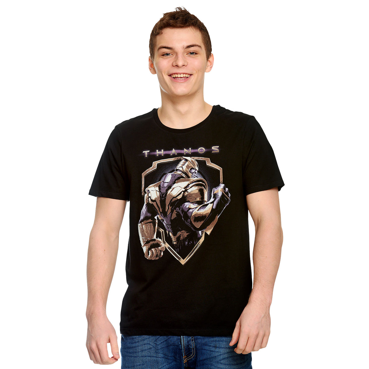 Image produit Avengers - T-shirt Thanos Crest noir