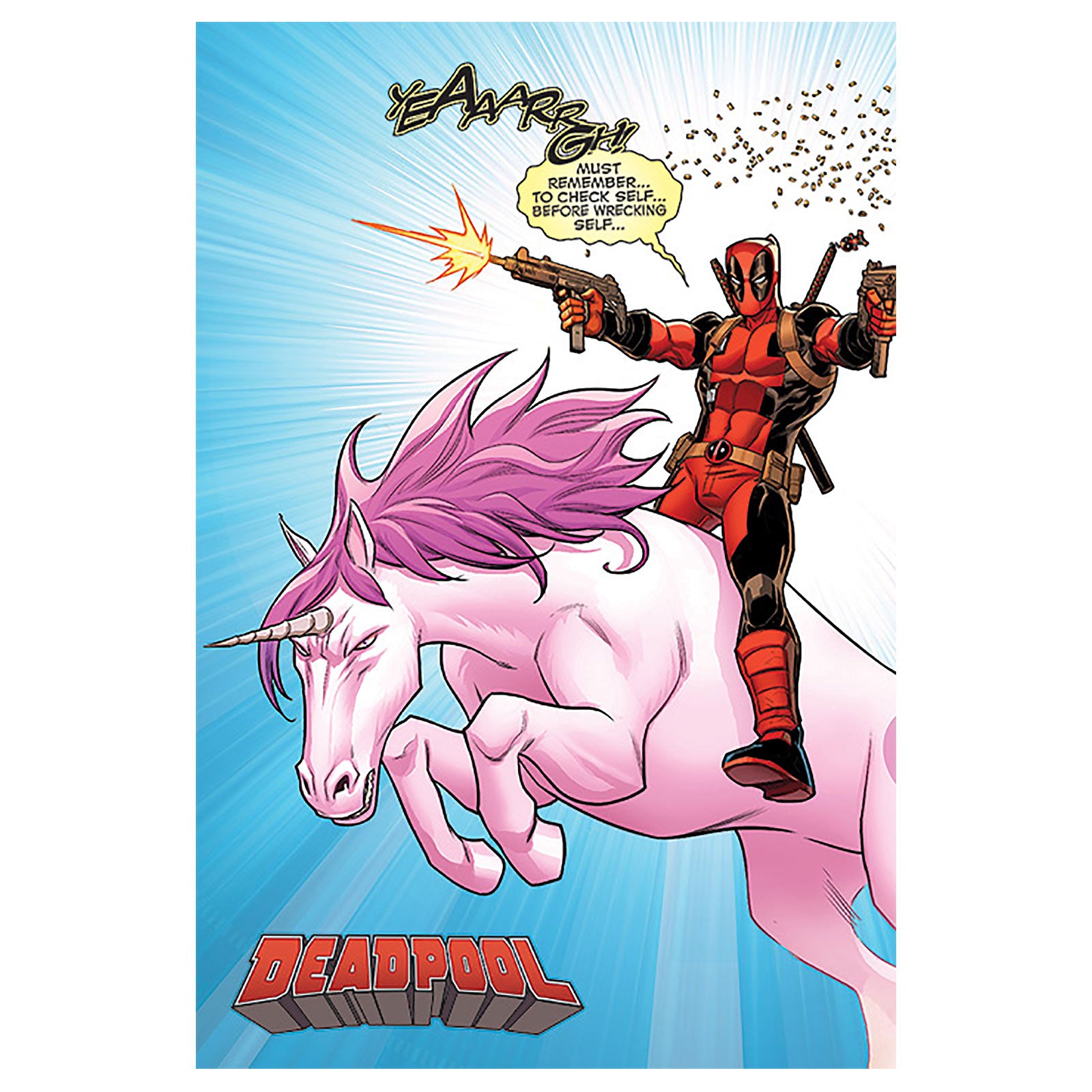 Image produit Deadpool - Affiche Maxi Unicorn Ride