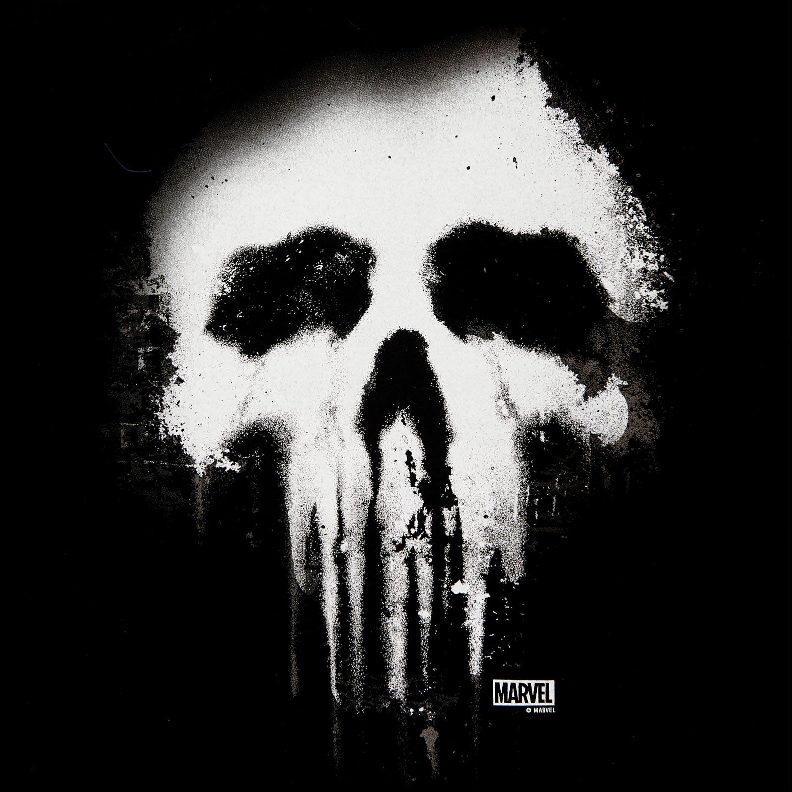 Productafbeelding Punisher - Faded Skull Logo T-shirt zwart