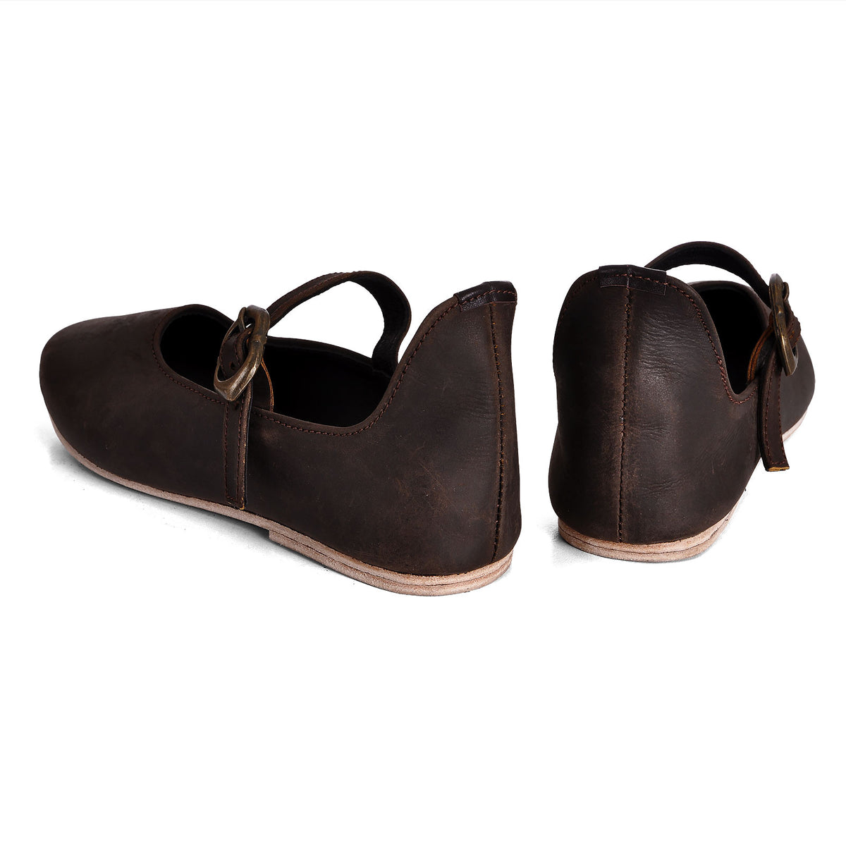 Image produit Chaussures médiévales Cecilie pour femmes en brun