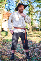Image produit Pantalon médiéval à genoux Veli noir