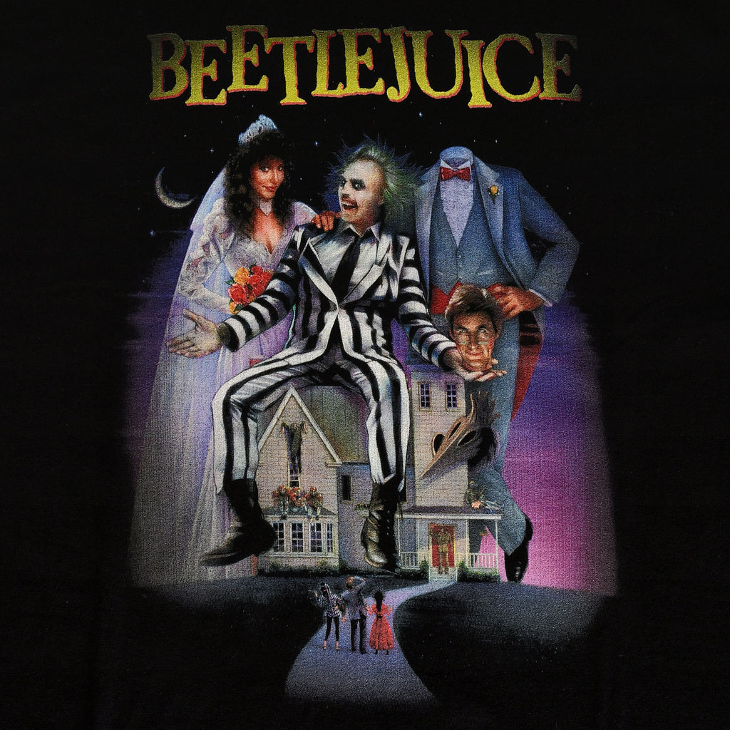 Image produit Beetlejuice - T-shirt d'affiche de film noir