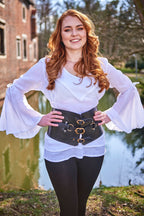 Productafbeelding Middeleeuwse Korset Riem Audrey Deluxe Zwart